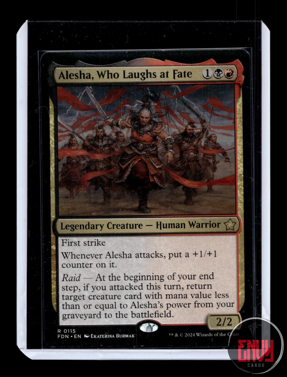 Alesha, Who Laughs at Fate Near Mint 115 Rare Foundations Magic: The Gathering