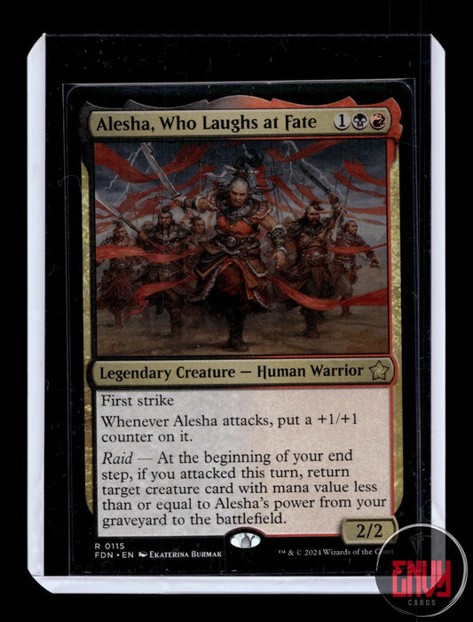 Alesha, Who Laughs at Fate Near Mint 115 Rare Foundations Magic: The Gathering