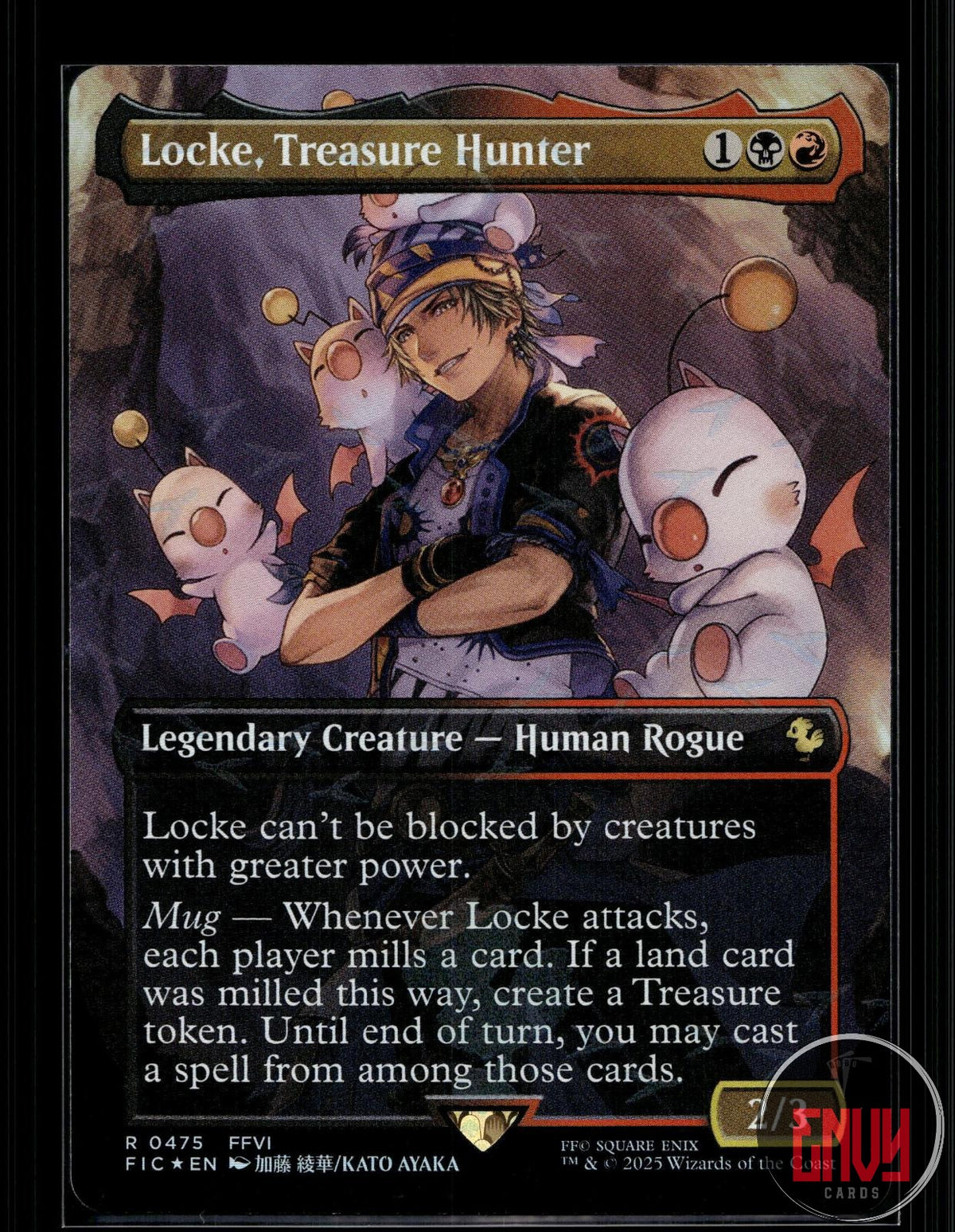 Locke, Treasure Hunter (Borderless) (Chocobo Track Foil) NM 475 FIC