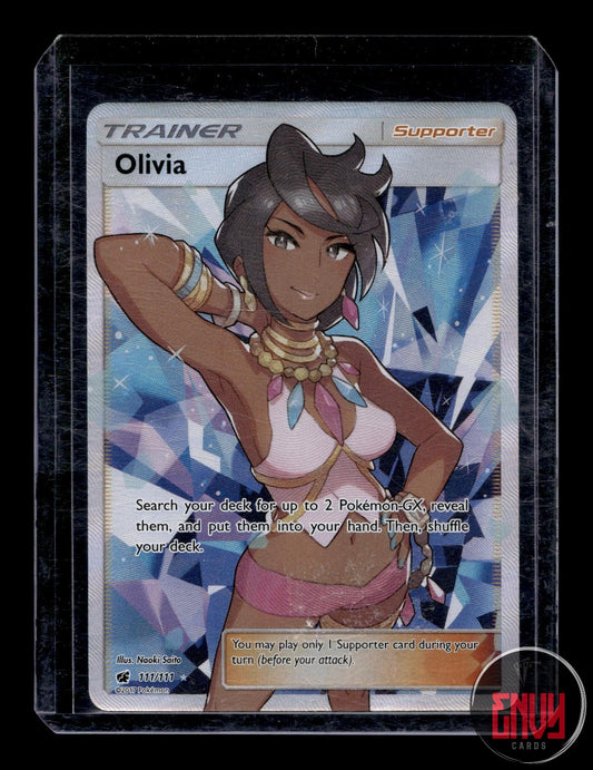 Olivia Near Mint 111/111 Ultra Rare Crimson Invasion Pokemon Near Mint