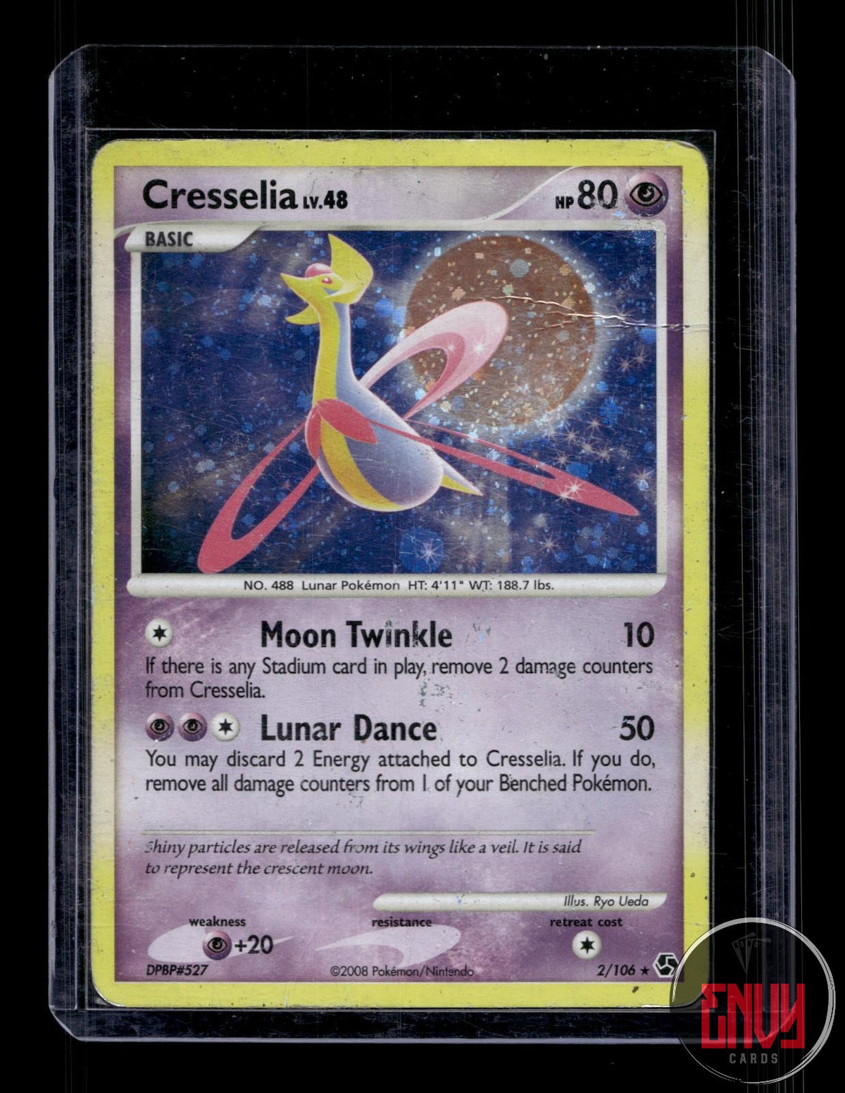Cresselia DMG 2/106 R Great Encounters Pokemon Holo