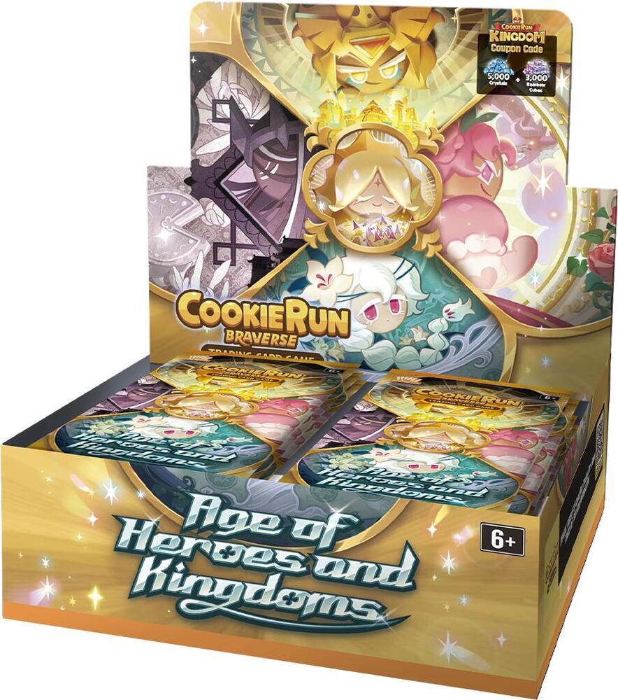 CookieRun Braverse TCG: Set 3+4- Age of Heroes and Kingdoms Booster Pack Display