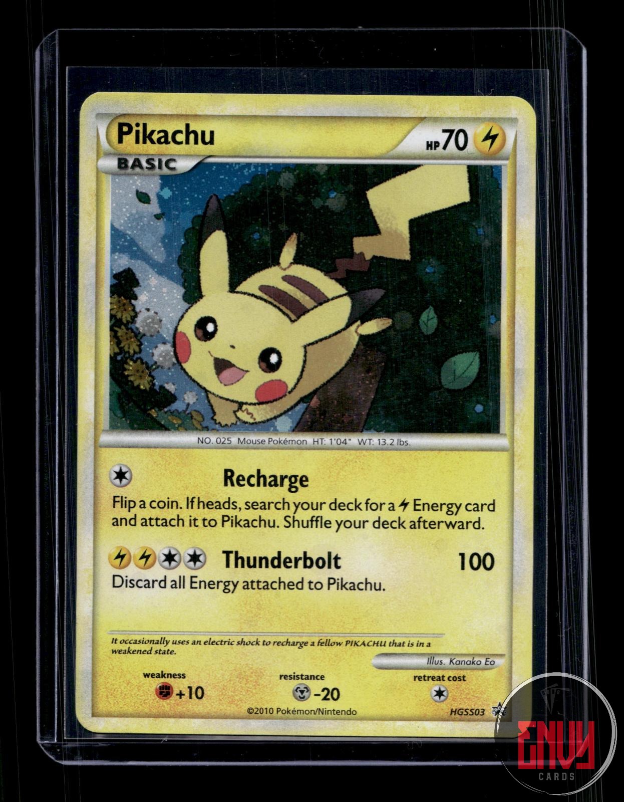 Pikachu Lightly Played HGSS03 Promo HGSS Black Star Promos Pokemon