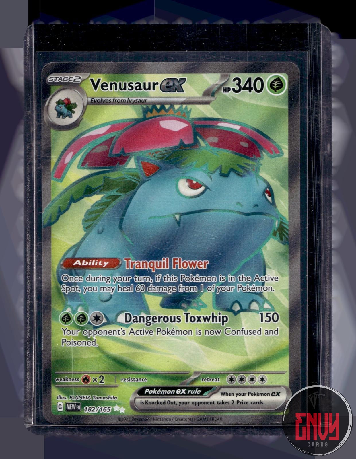 Venusaur ex Near Mint 182/165 Ultra Rare 151 Pokemon