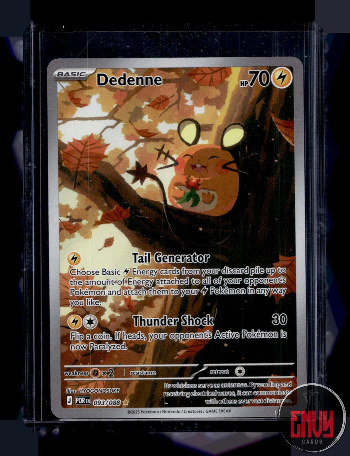 Dedenne Near Mint 093/088 Illustration Rare Perfect Order Pokemon Holo