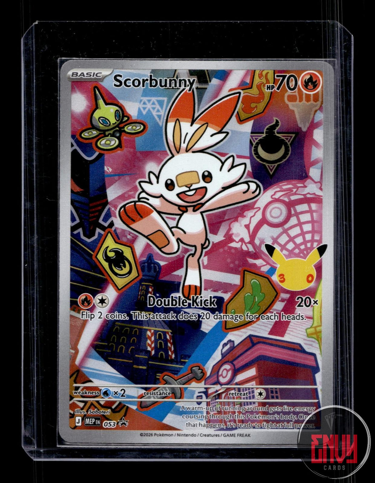Scorbunny NM 053 P ME: Mega Evolution Promo Pokemon Holo