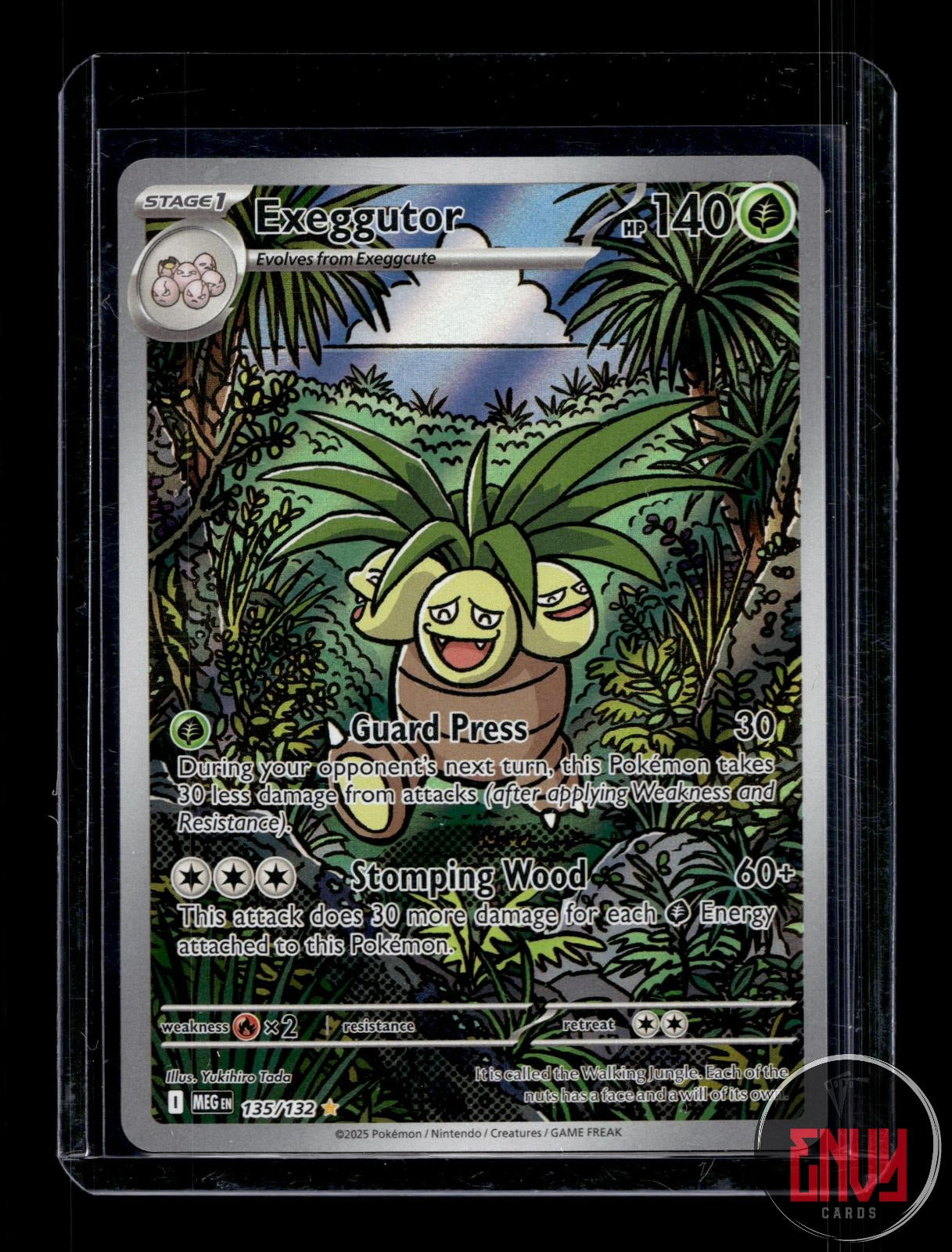 Exeggutor Near Mint 135/132 Illustration Rare Mega Evolution Pokemon