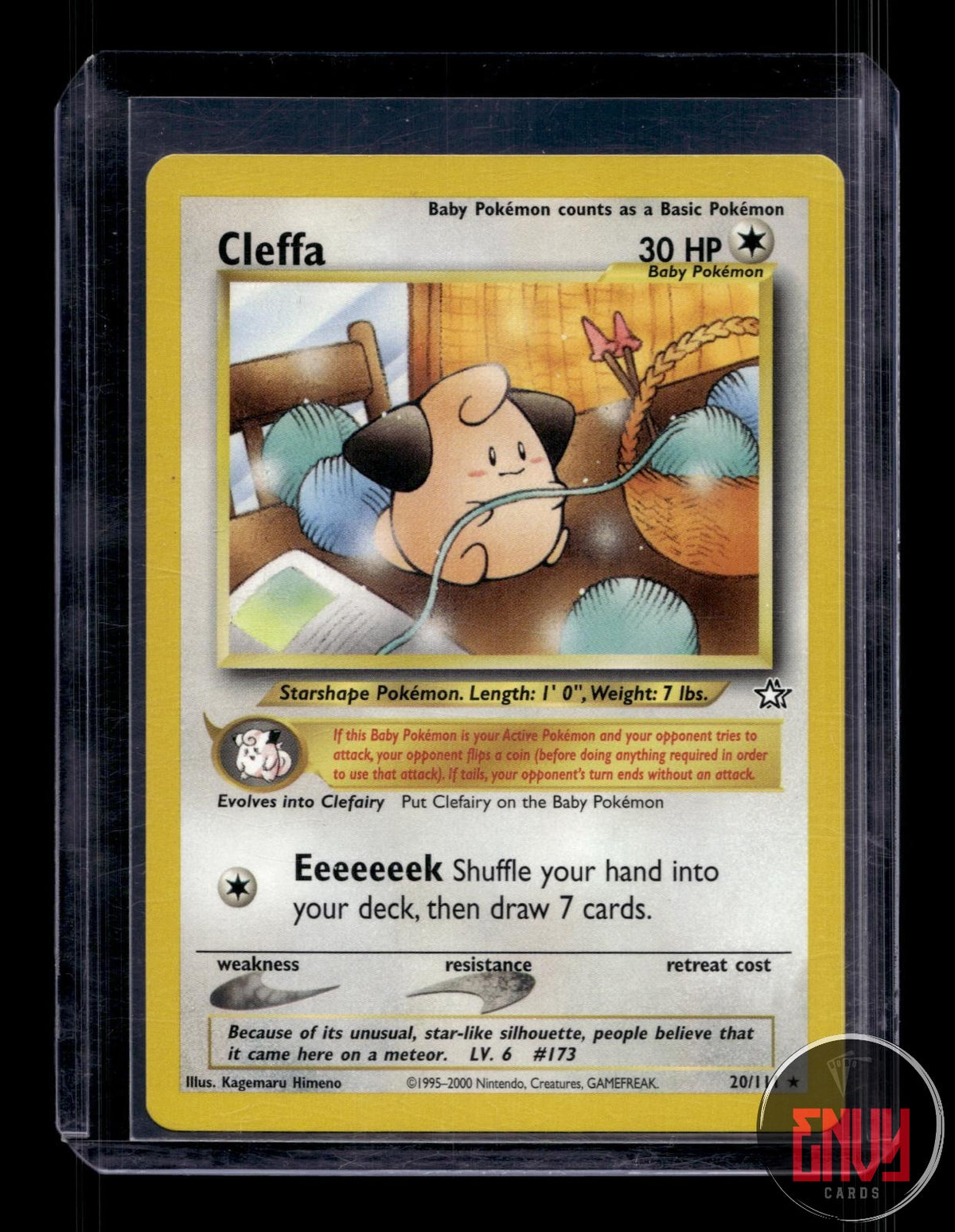 Cleffa LP 20/111 R Neo Genesis Pokemon Unlimited