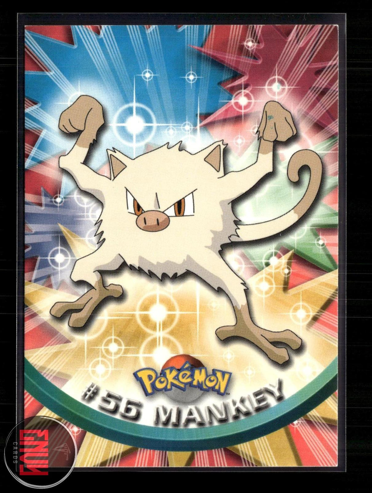 Mankey LP #56 Topps Trading Cards Series 1 Pokemon