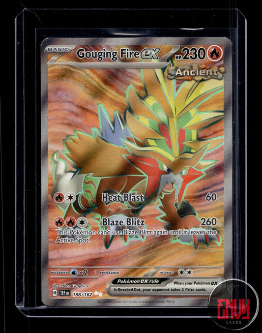 Gouging Fire ex Near Mint 188/162 Ultra Rare Temporal Forces Pokemon