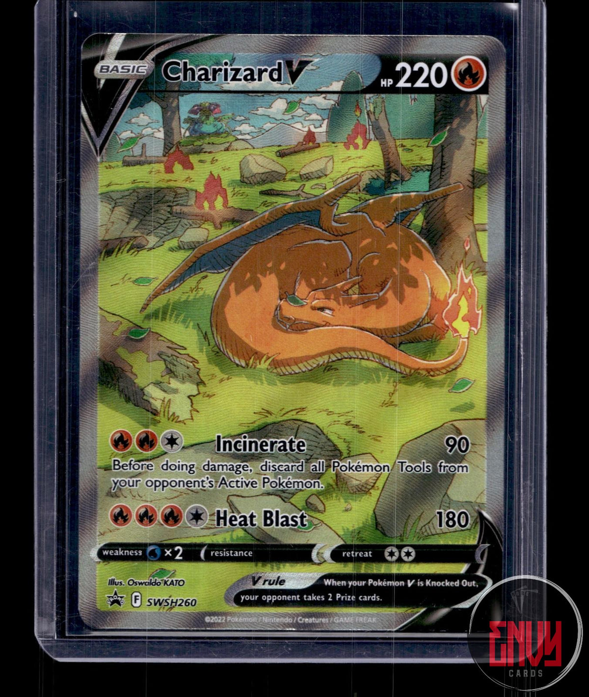 Charizard V NM SWSH260 P Sword & Shield Promo Pokemon Holo
