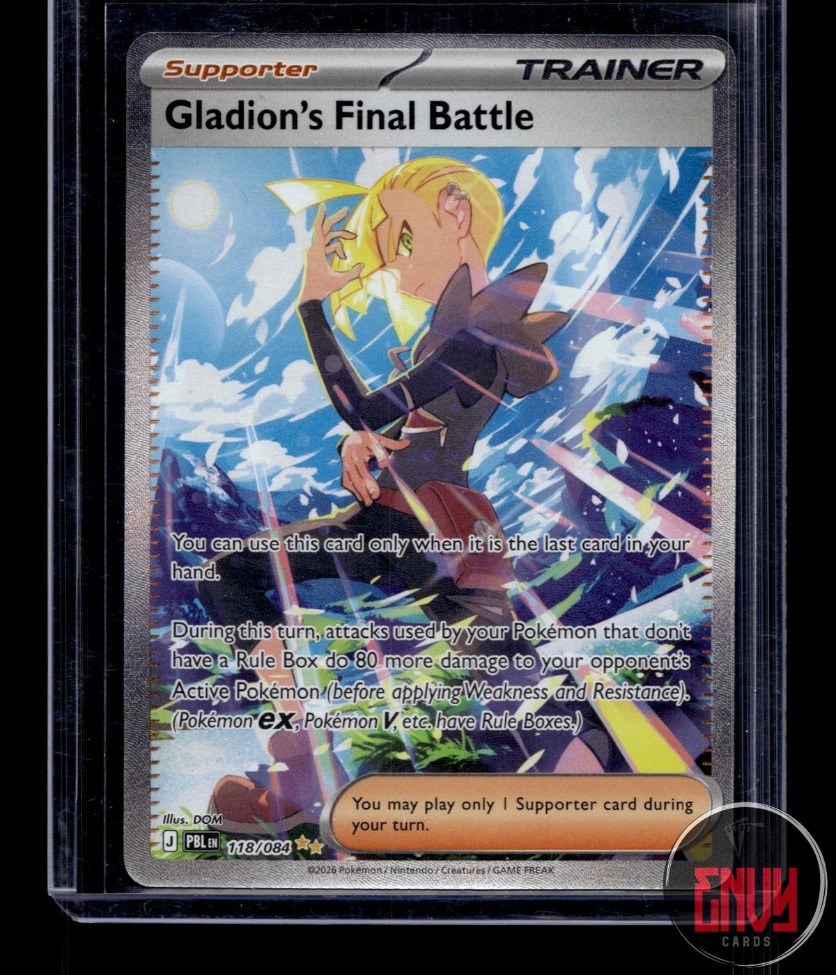 Gladion's Final Battle NM 118/084 SIR Pitch Black Pokemon Holo