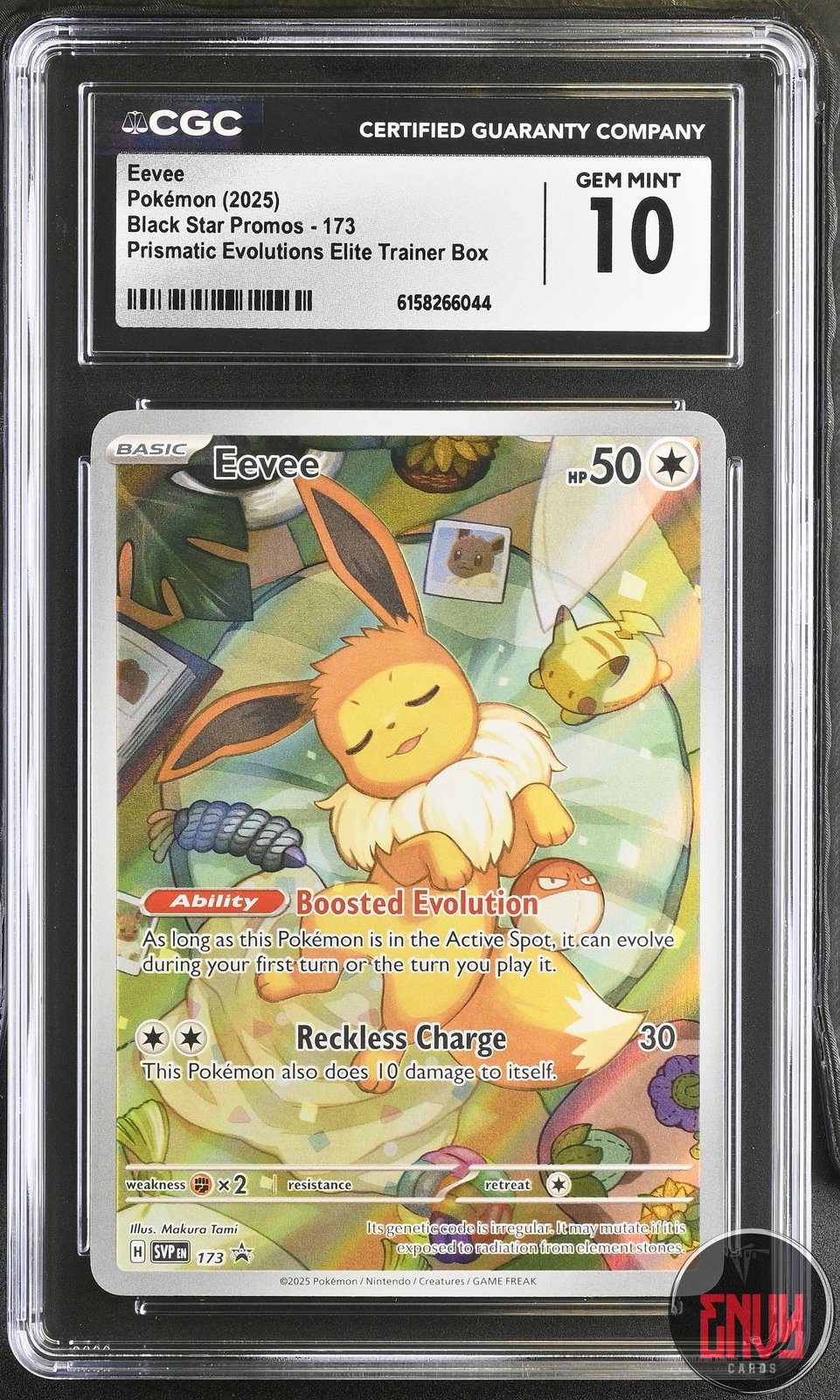 Eevee 173 Prismatic Evolutions Elite Trainer Box Pokemon CGC 10 Gem Mint
