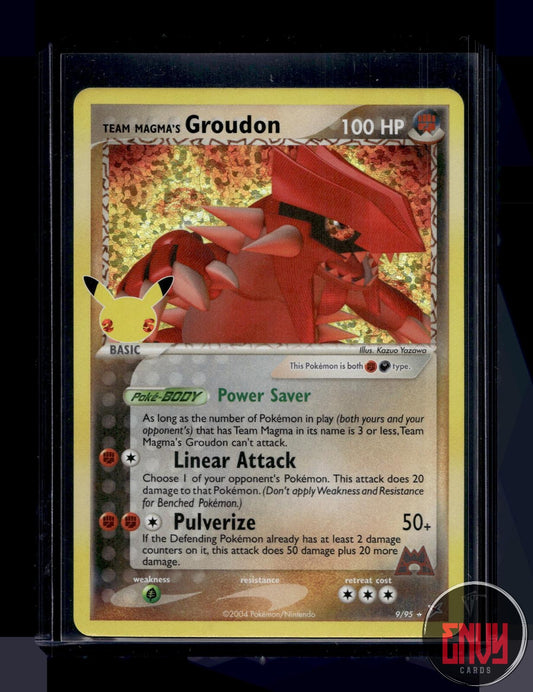 Team Magma's Groudon NM 9/95 Celebrations: Classic Collection Pokemon Holo