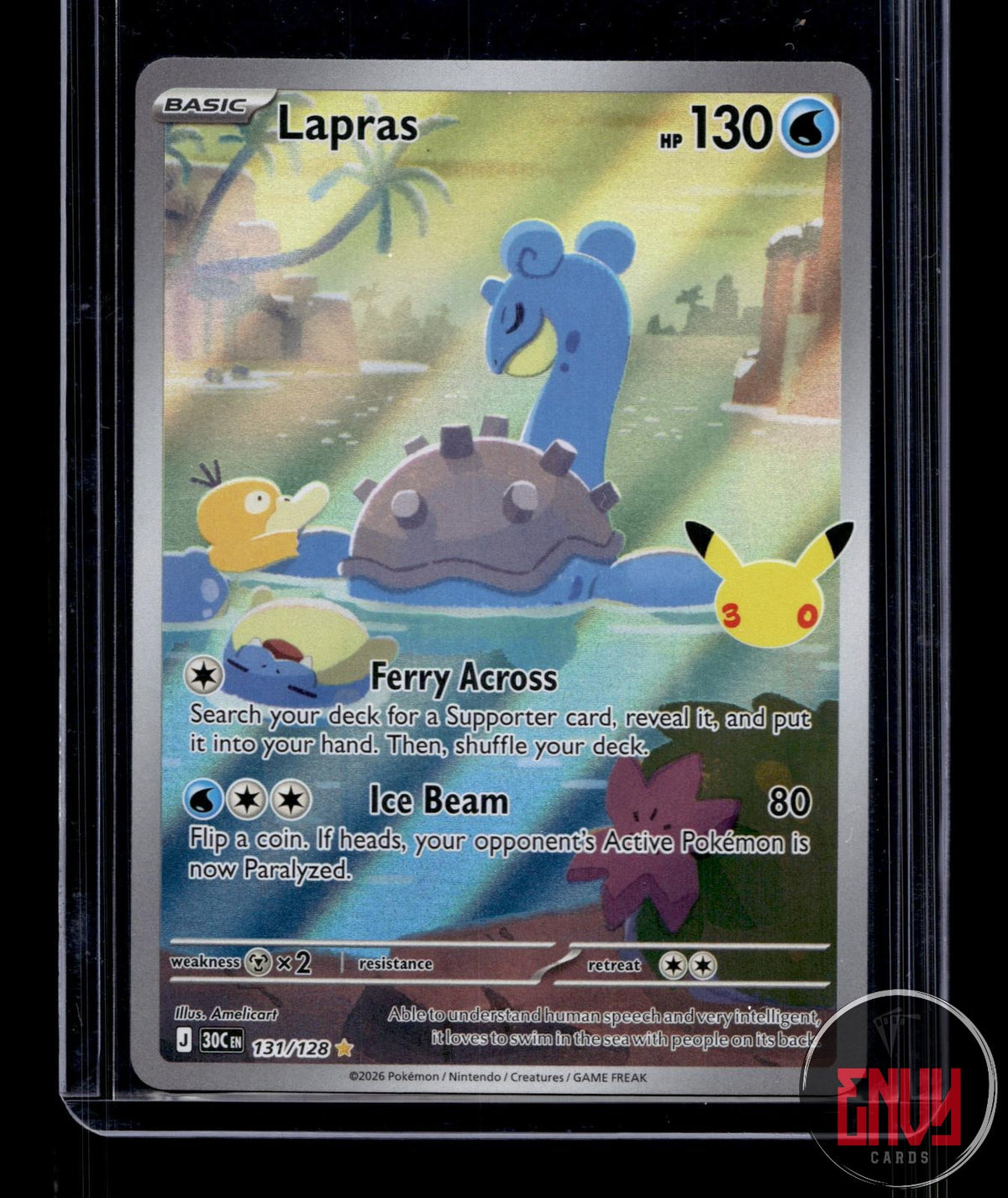 Lapras NM 131/128 IR ME: 30th Celebration Pokemon Holo
