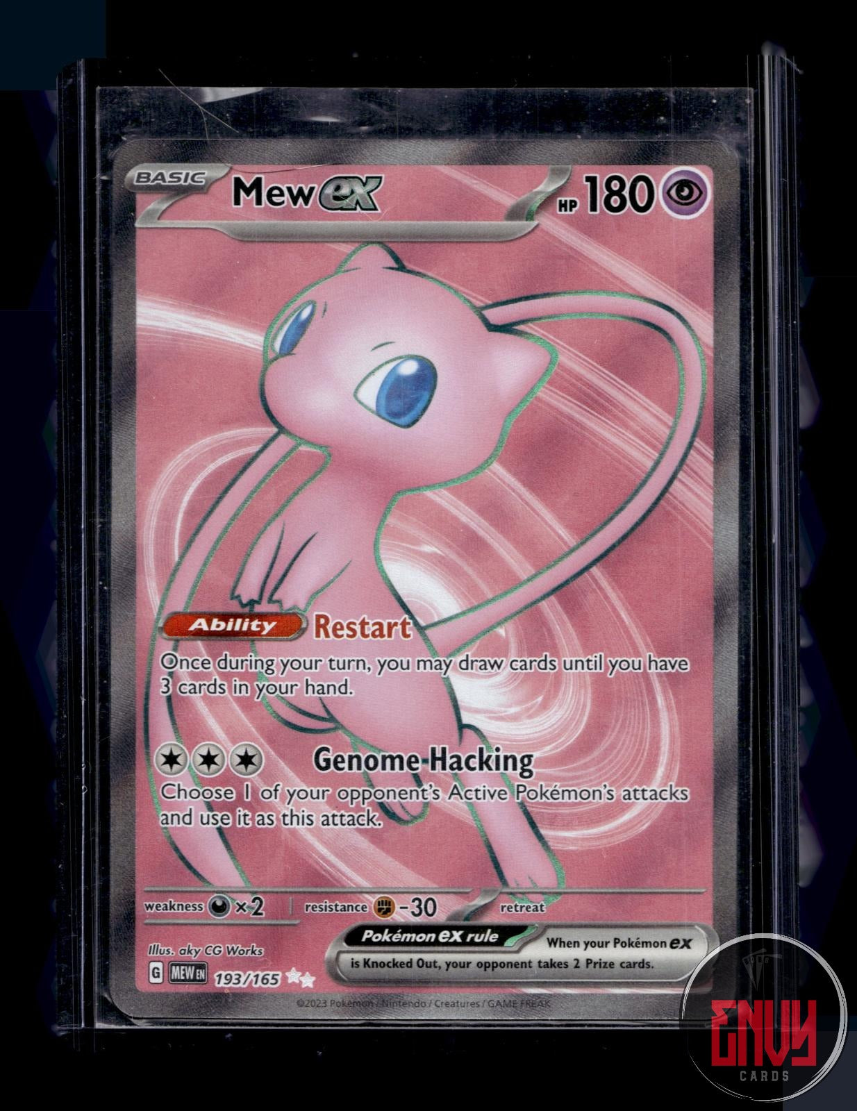 Mew ex Near Mint 193/165 Ultra Rare 151 Pokemon Holo