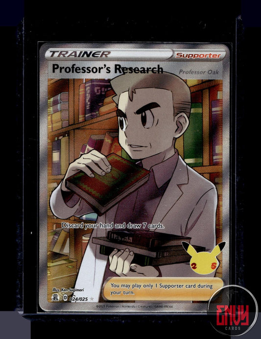 Professor's Research (Professor Oak) NM 024/025 Ultra Rare Celebrations Pokemon