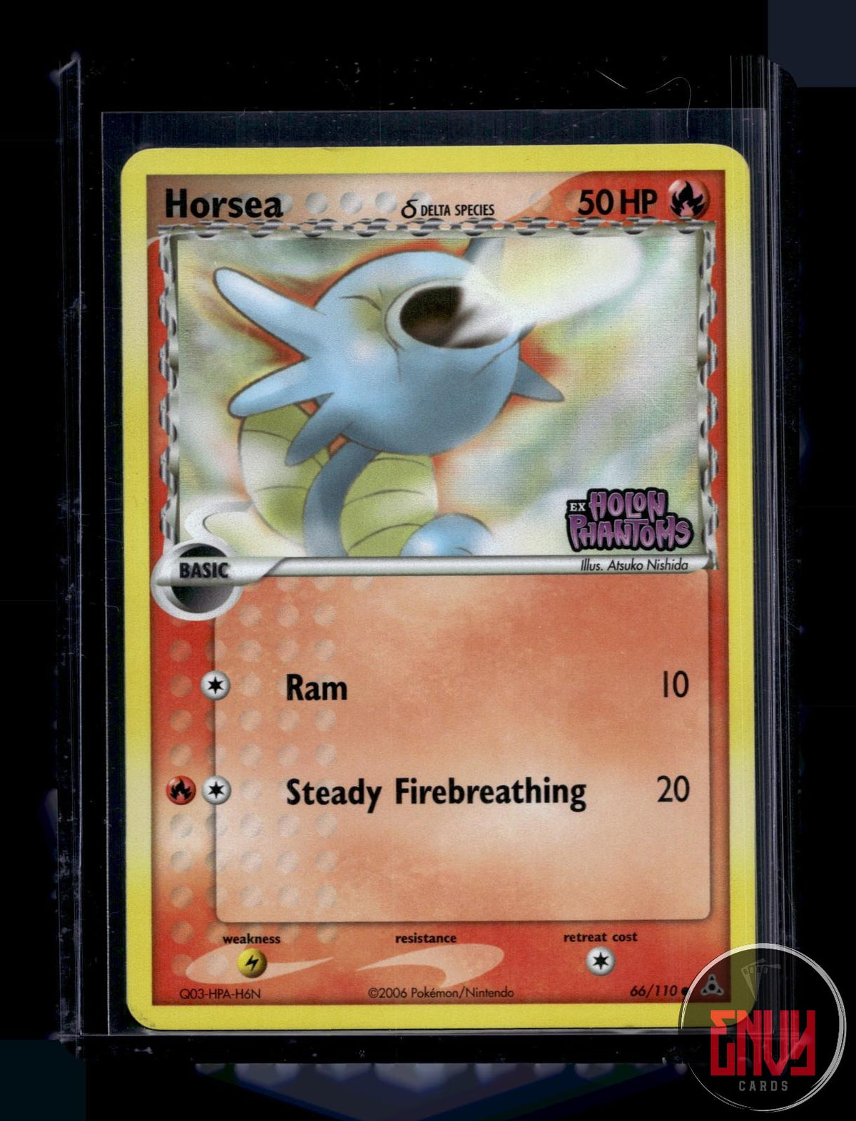 Horsea LP 66/110 C Holon Phantoms Pokemon Reverse Holo
