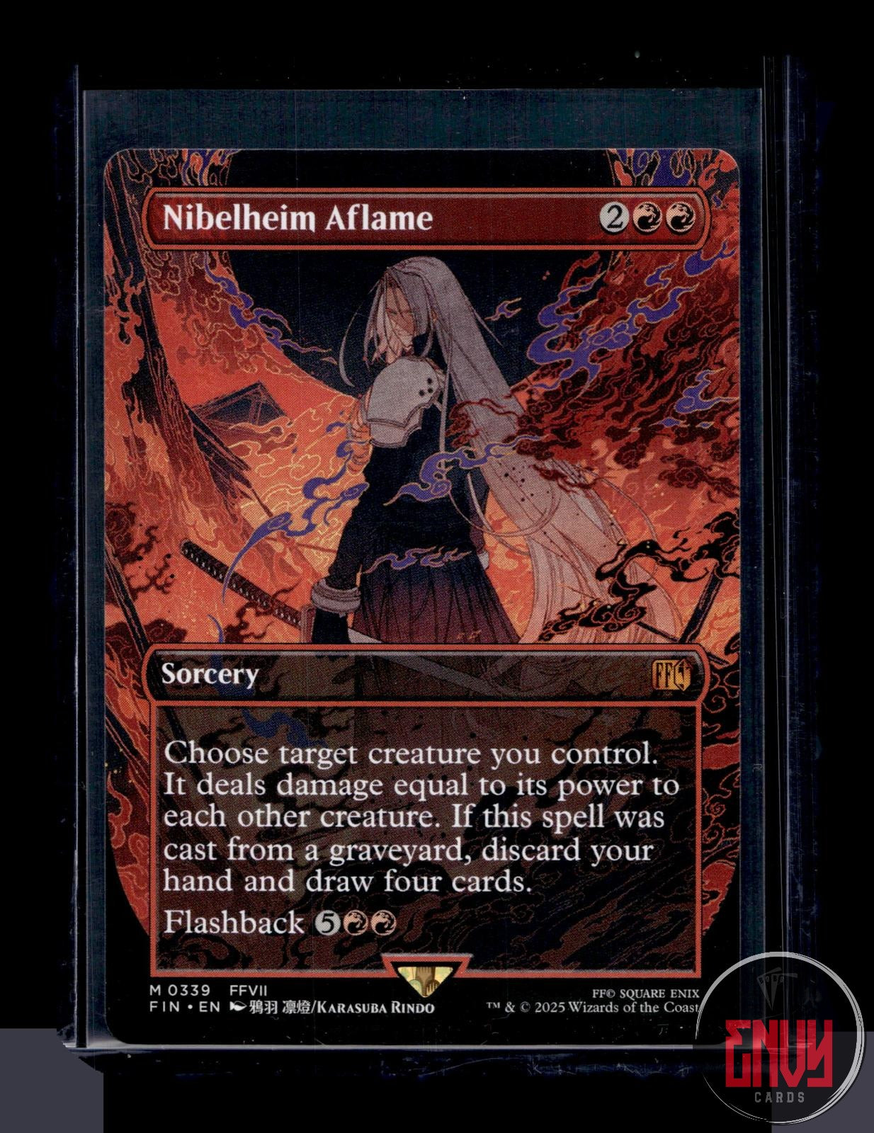 Nibelheim Aflame (Borderless) Lightly Played 339 Mythic FINAL FANTASY