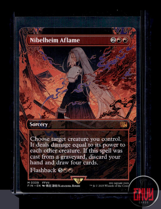 Nibelheim Aflame (Borderless) Lightly Played 339 Mythic FINAL FANTASY