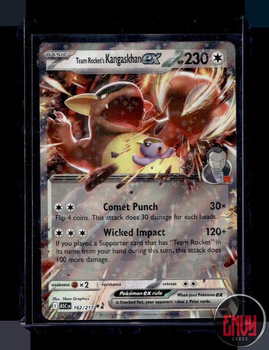 Team Rocket's Kangaskhan ex NM 162/217 Double Rare Ascended Heroes Pokemon