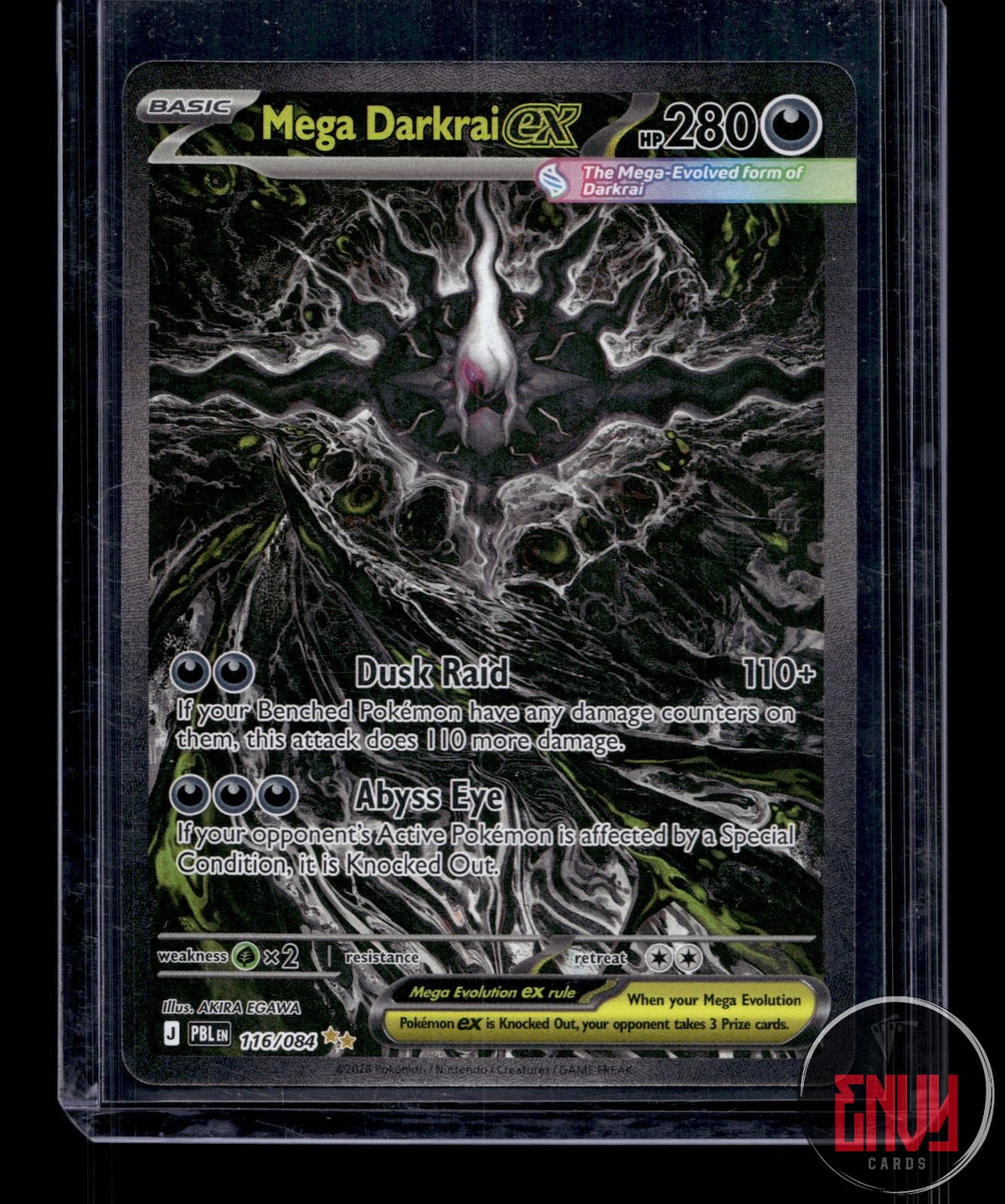 Mega Darkrai ex NM 116/084 SIR Pitch Black Pokemon Holo