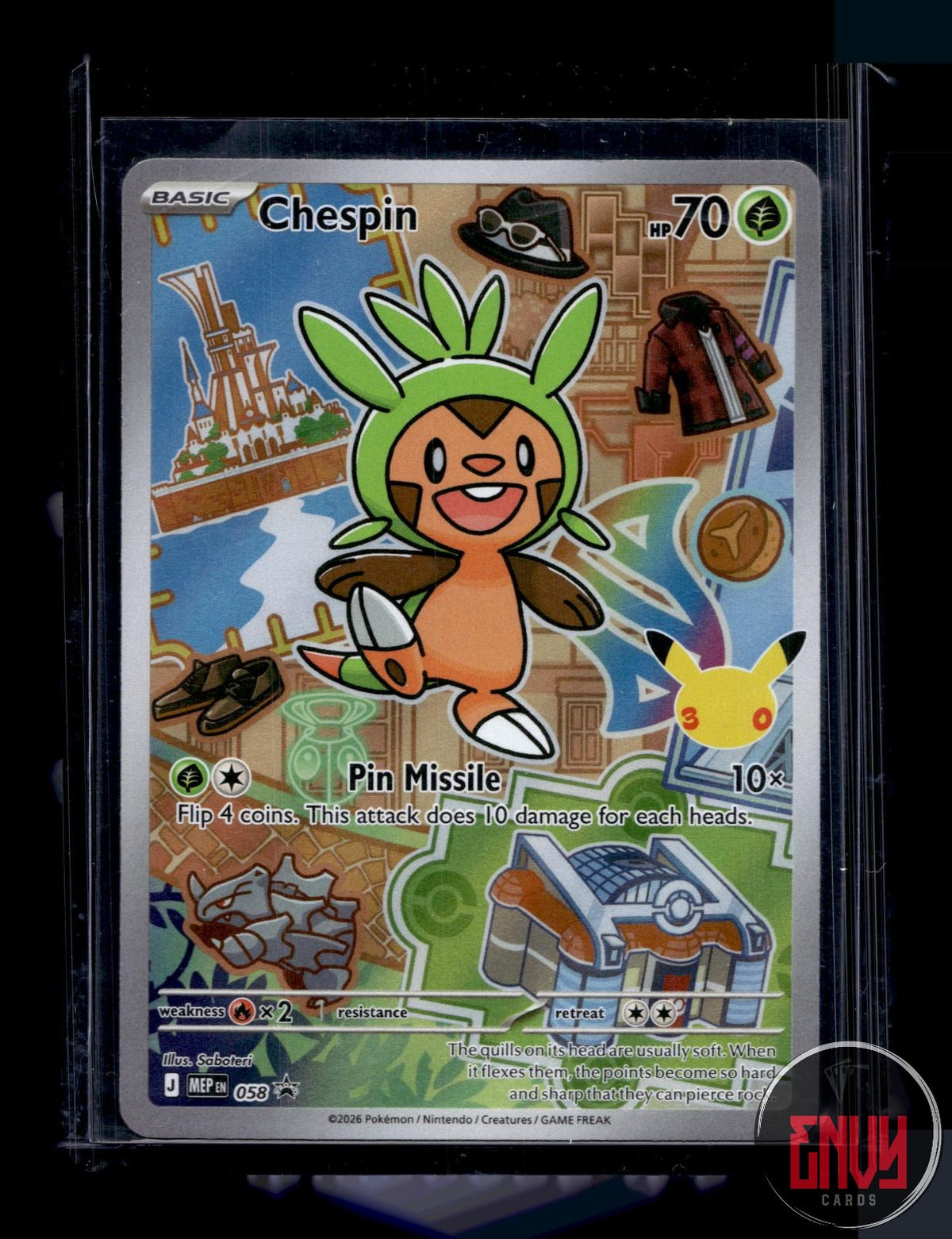 Chespin NM 058 P First Partner Collection 2026 Pokemon Holo