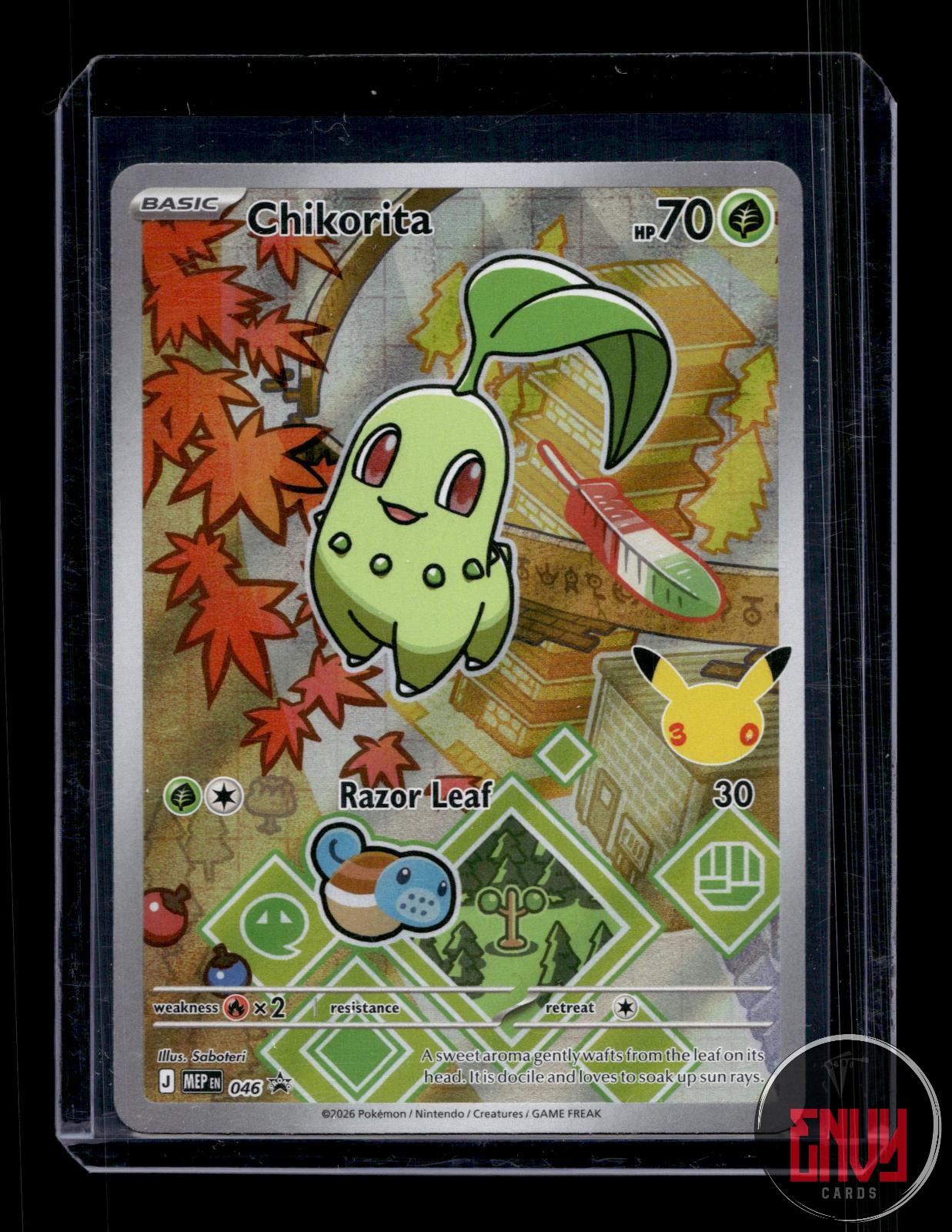 Chikorita Near Mint 046 Promo ME: Mega Evolution Promo Pokemon Holo