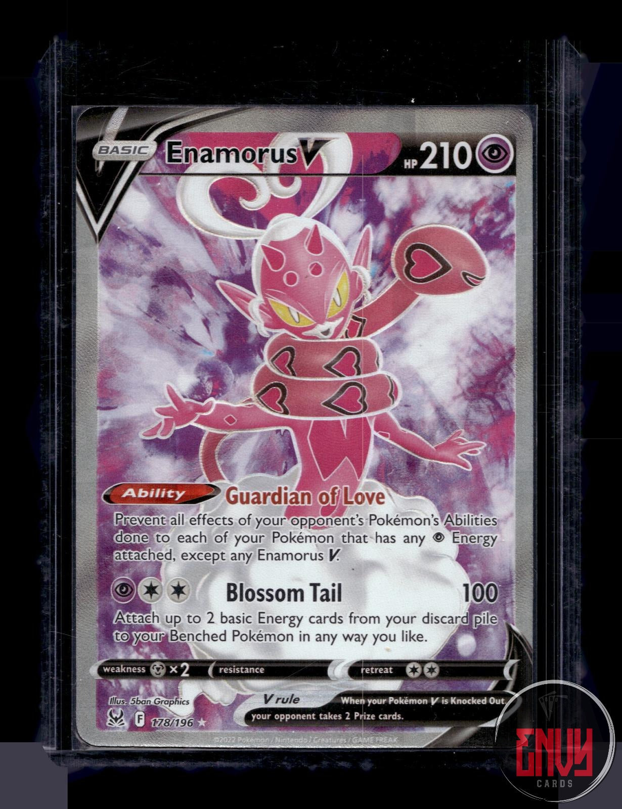 Enamorus V Near Mint 178/196 Ultra Rare Lost Origin Pokemon Holo