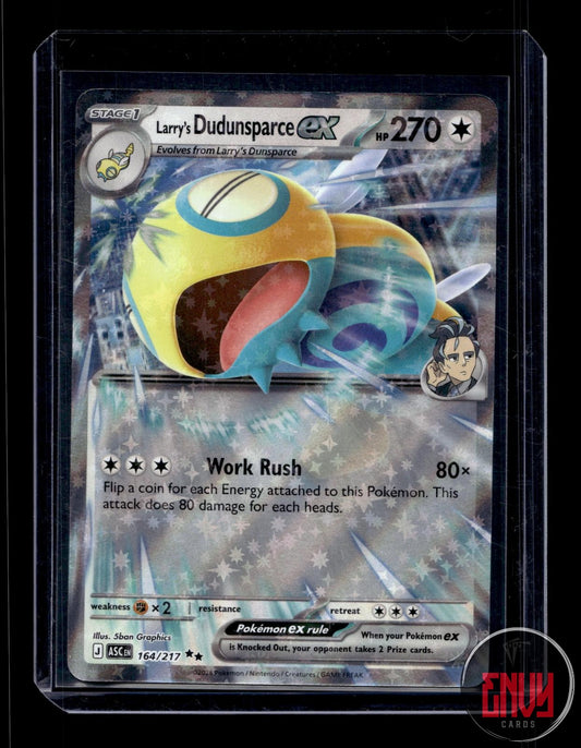 Larry's Dudunsparce ex Near Mint 164/217 Double Rare Ascended Heroes Pokemon