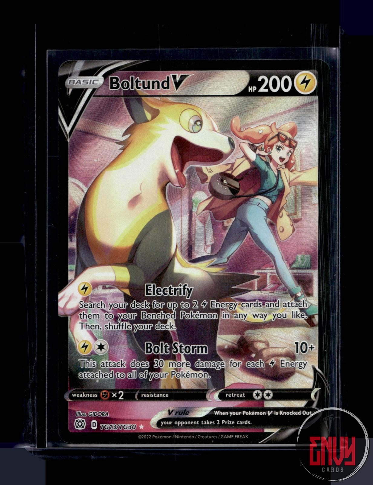 Boltund V Near Mint TG13/TG30 V Rare Brilliant Stars Trainer Gallery Pokemon