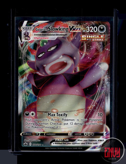 Galarian Slowking VMAX Near Mint 100/198 VMAX Rare Chilling Reign Pokemon