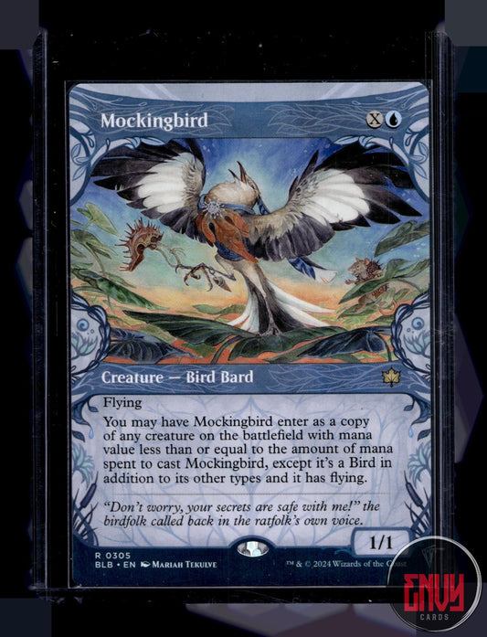 Mockingbird (Showcase) Near Mint 305 Rare Bloomburrow Magic: The Gathering