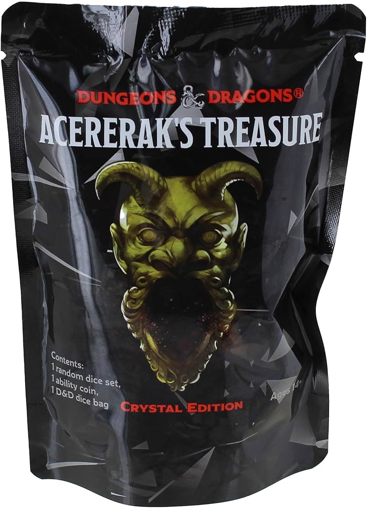 Acererak's Treasure Crystal/Gold Edition [Treasure Pack Dice Sets]