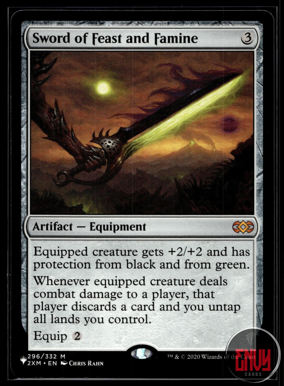 Sword of Feast and Famine Near Mint 296 Mythic Double Masters