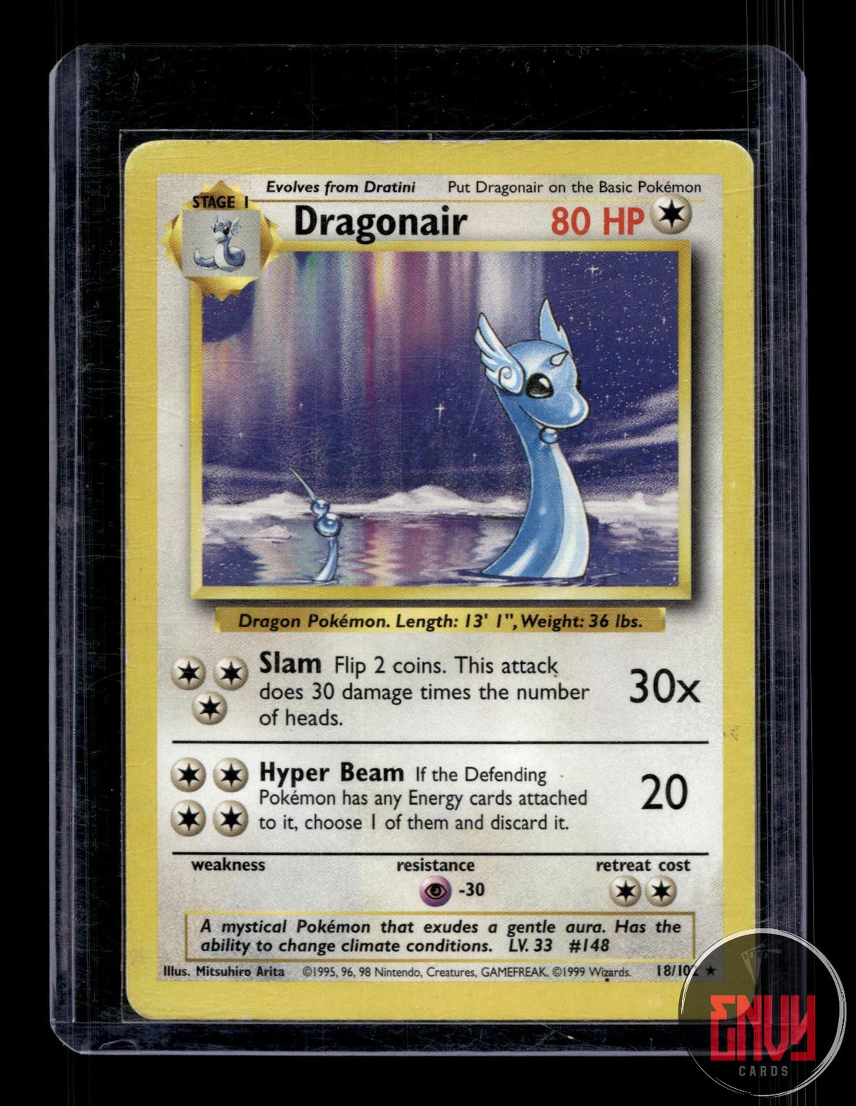 Dragonair DMG 18/102 R Base Set Unlimited Pokemon