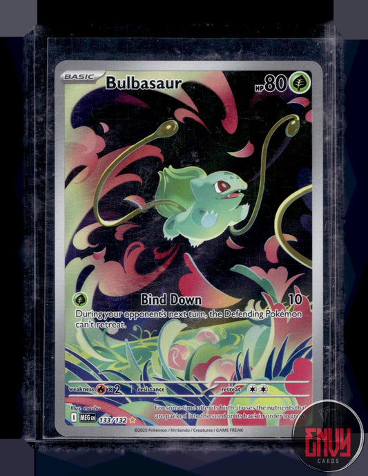 Bulbasaur Near Mint 133/132 Illustration Rare Mega Evolution Pokemon