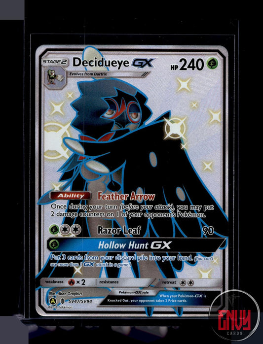 Decidueye GX Near Mint SV47/SV94 Shiny GX Rare Hidden Fates Shiny Vault Pokemon