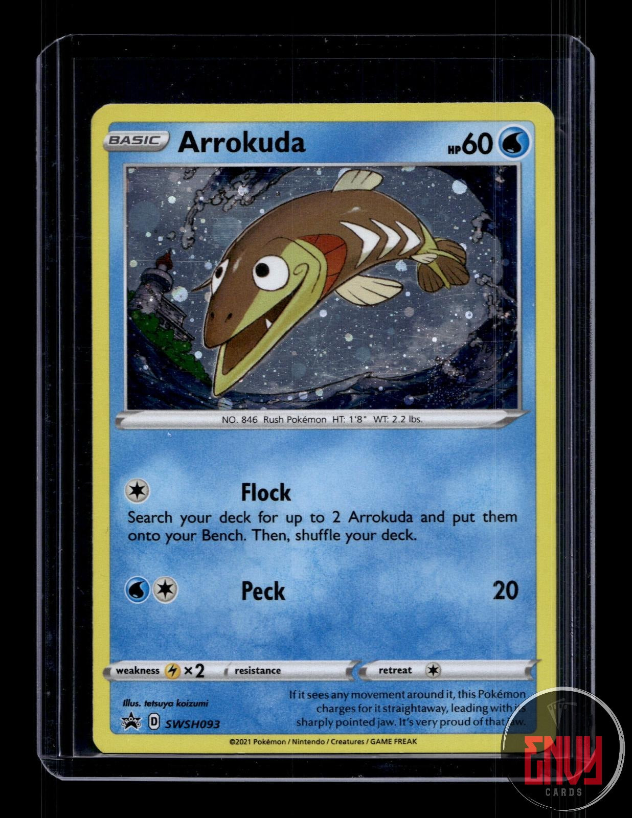 Arrokuda Near Mint SWSH093 Promo Sword & Shield Promo Pokemon Holo
