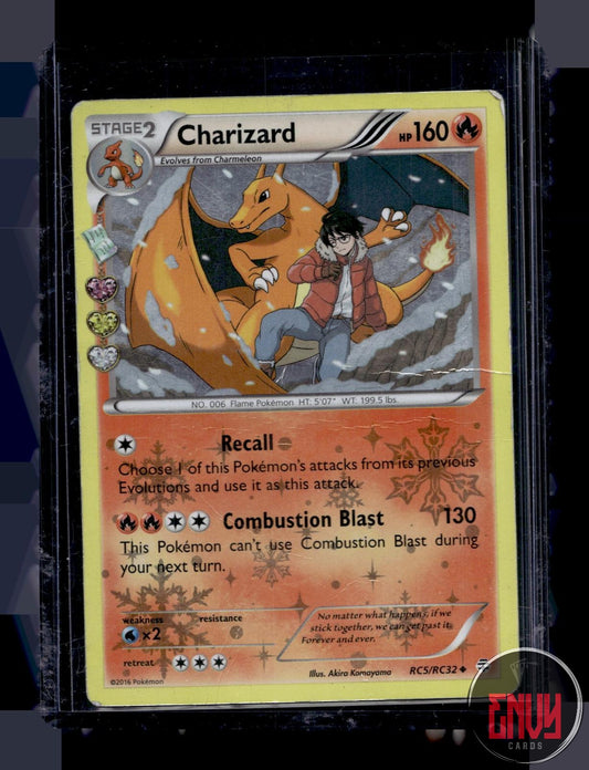 Charizard Damaged RC5/RC32 Uncommon Generations Pokemon Holo
