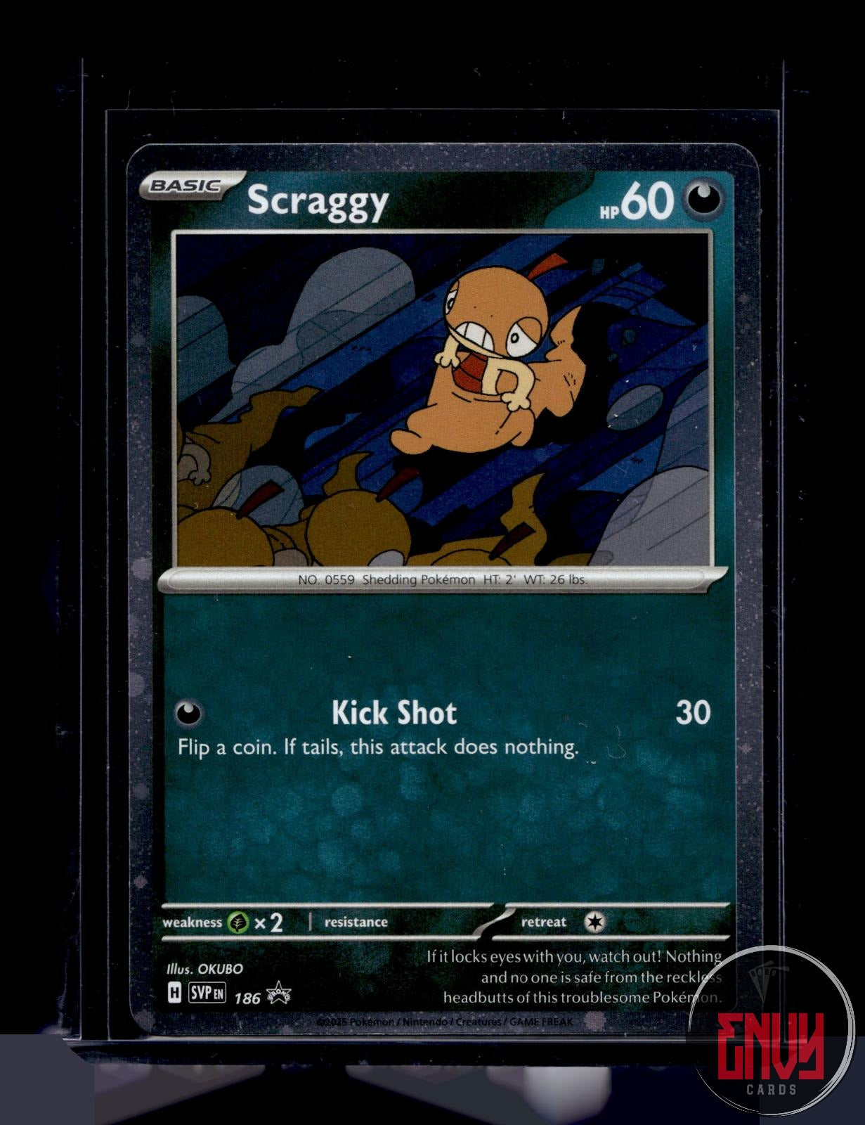 Scraggy (Cosmo Holo) Near Mint 186 Promo Scarlet & Violet Promo Pokemon