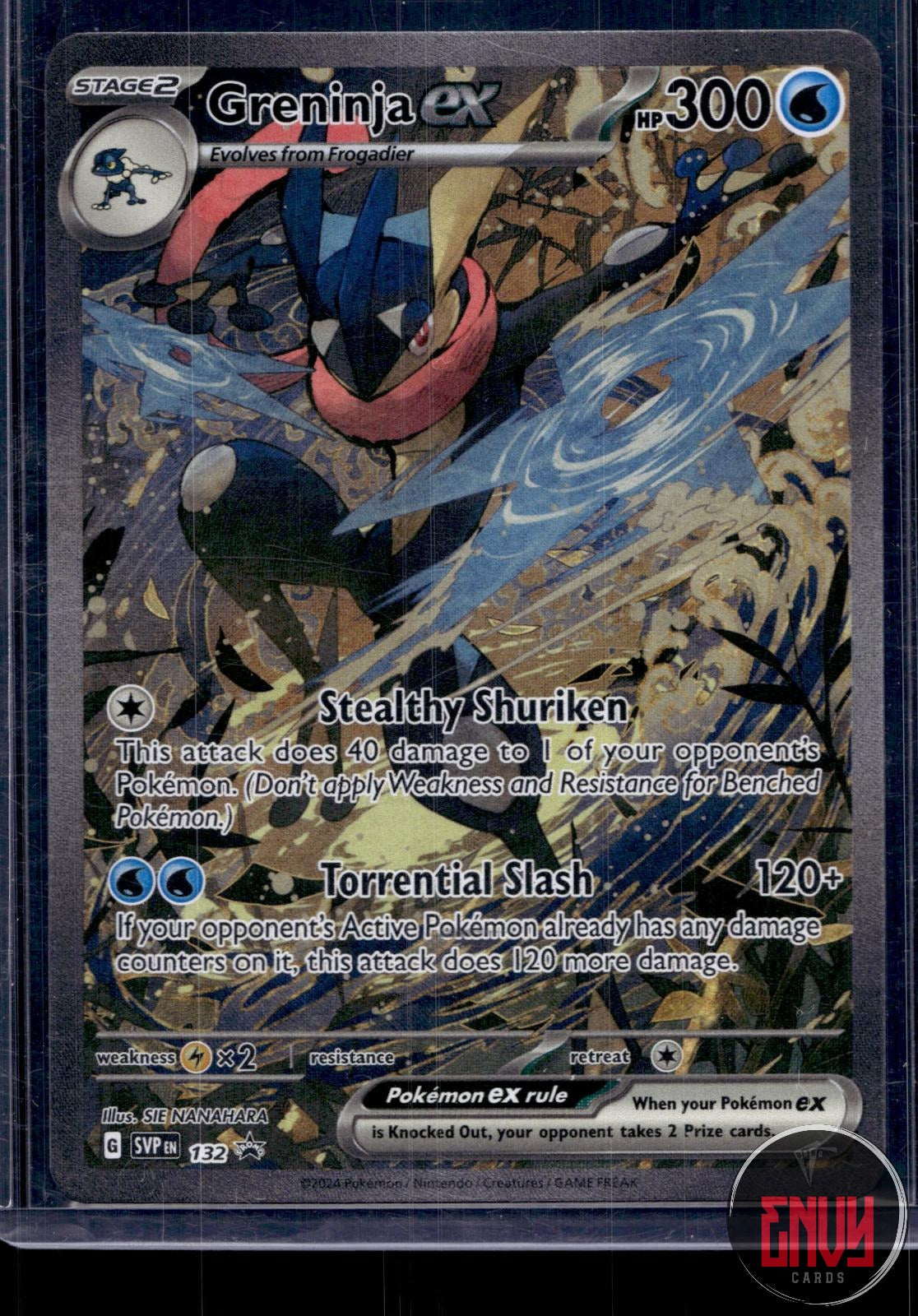 Greninja ex NM 132 P Scarlet & Violet Promo Pokemon Holo