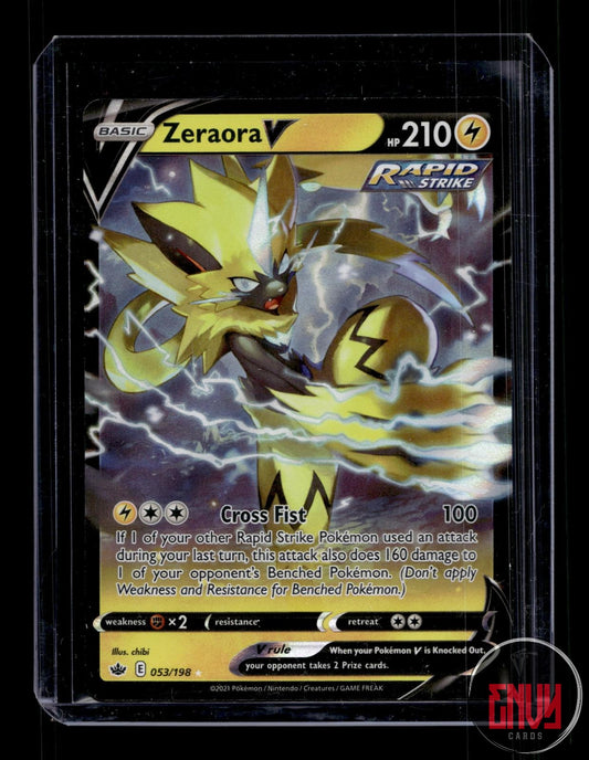 Zeraora V Near Mint 053/198 V Rare Chilling Reign Pokemon Holo