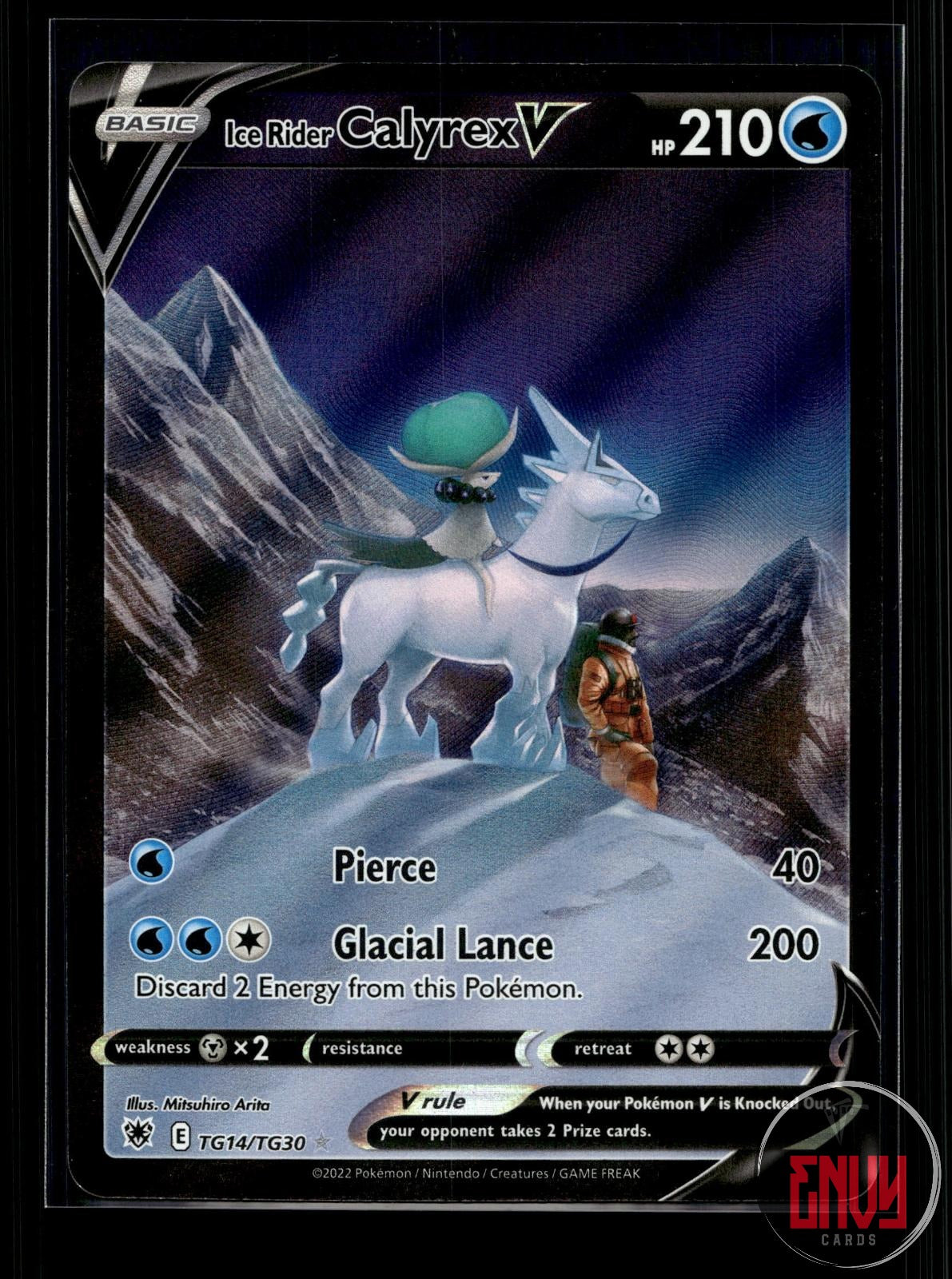 Ice Rider Calyrex V NM TG14/TG30 UR Astral Radiance Trainer Gallery Pokemon Holo