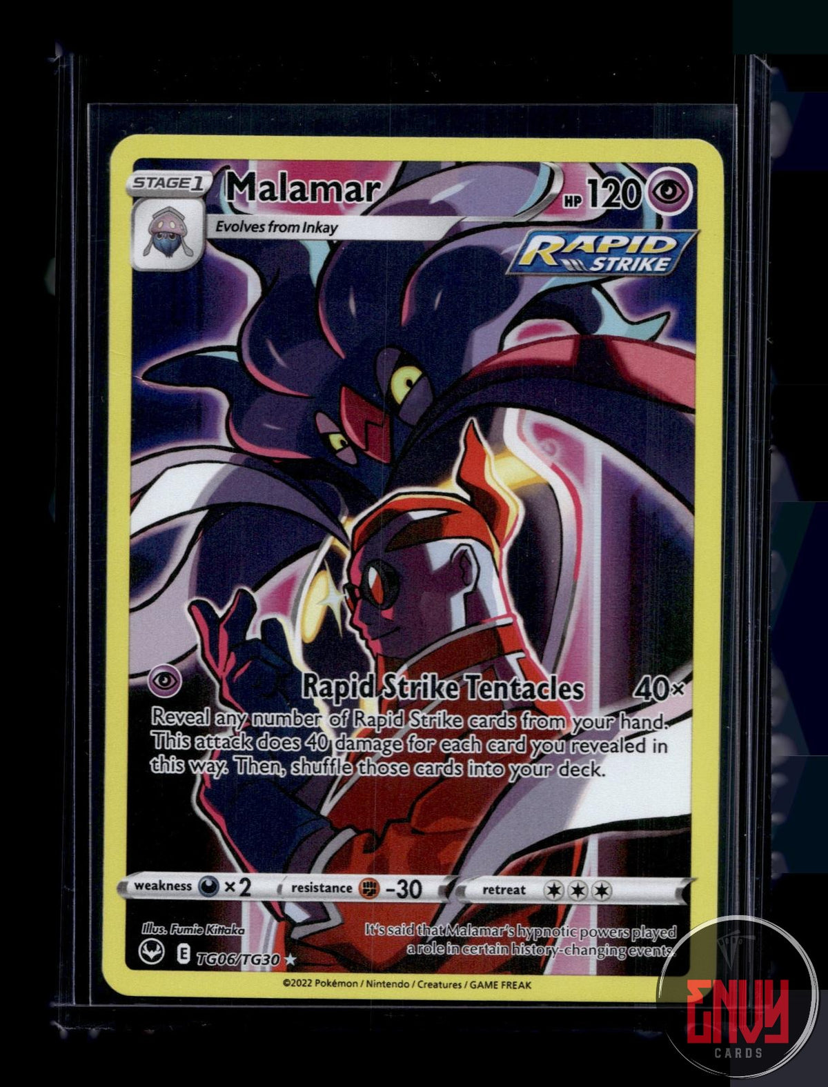 Malamar NM TG06/TG30 Silver Tempest Trainer Gallery Pokemon Holo