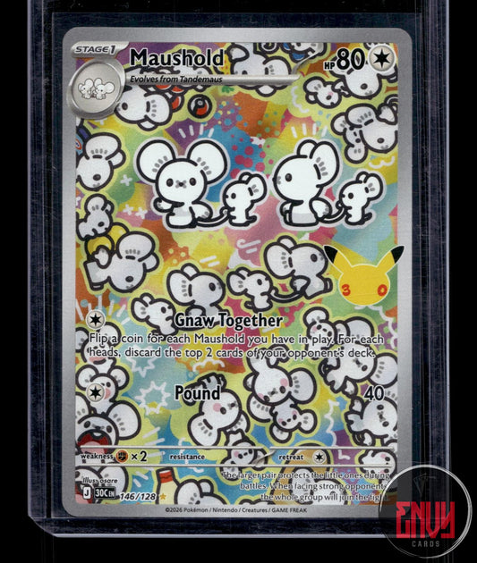 Maushold NM 146/128 IR ME: 30th Celebration Pokemon Holo