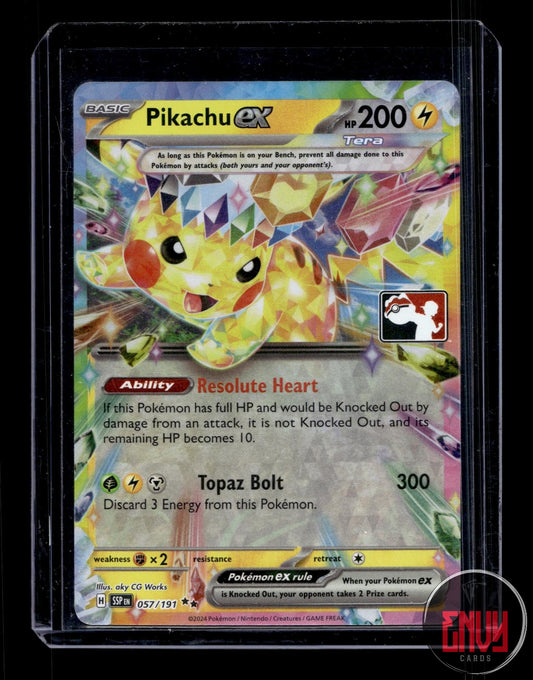Pikachu ex Near Mint 057/191 Double Rare Prize Pack Series Cards Pokemon Holo
