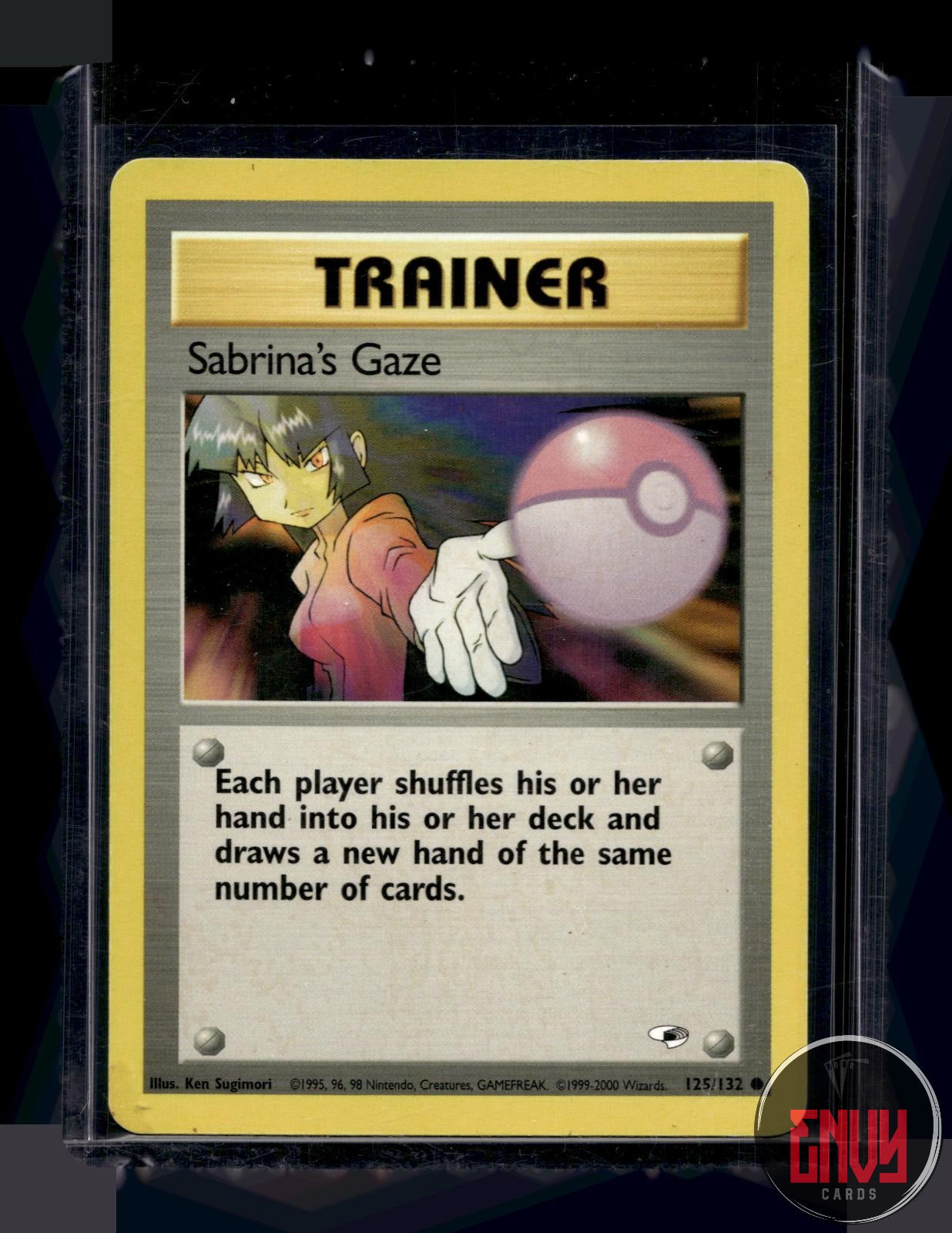 Sabrina's Gaze Lightly Played 125/132 Common Gym Heroes Pokemon Unlimited