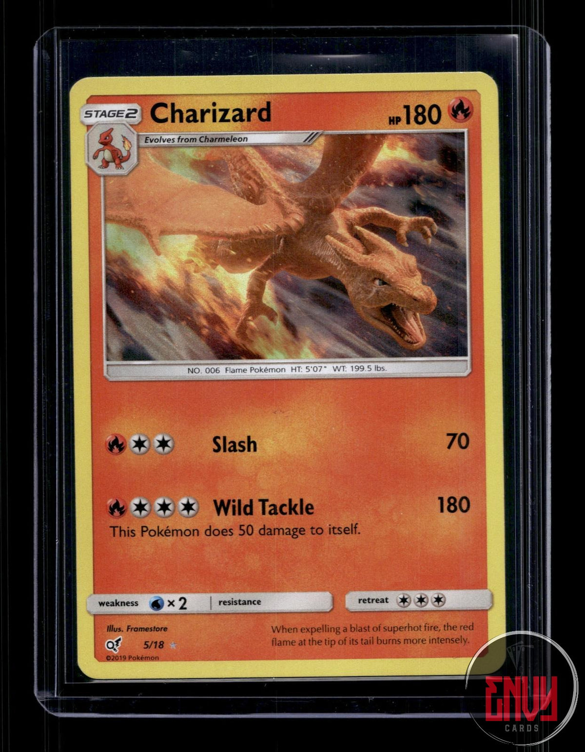 Charizard Heavily Played 5/18 Ultra Rare Detective Pikachu Pokemon Holo