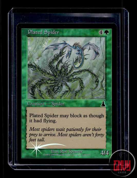 Plated Spider Lightly Played 116 Common Urza's Destiny Foil